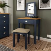 See more information about the Westbridge Light Oak & Blue 1 Drawer Dressing Table